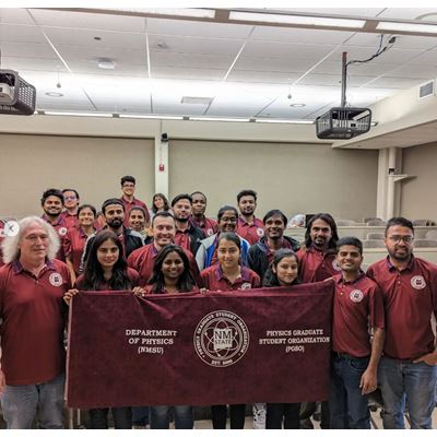 A picture of NMSU Physics graduate students
